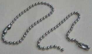 30 Correntinhas De Bolinhas P/ Tag´s C/ 10 Cm *frete Grátis
