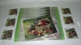 Lindo Jogo Americano Mesa Frete Grátis 12 Pçs Copo Decoração