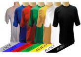 Camisetas Coloridas Lisas 100%algodão Fio 30.